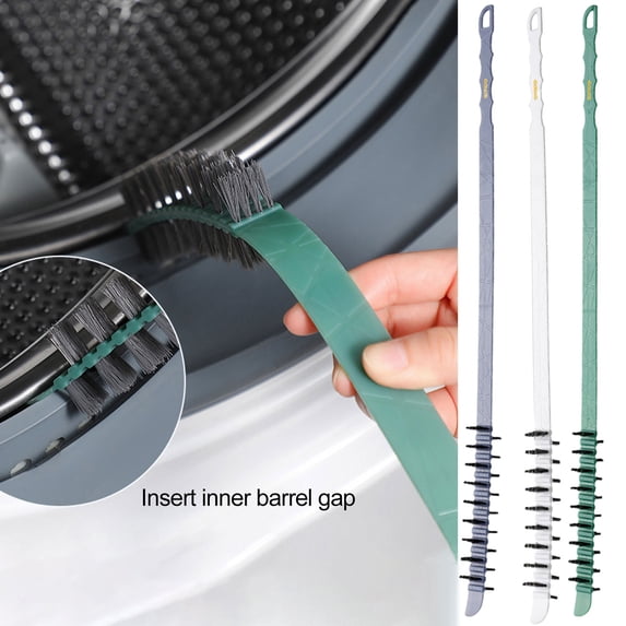 Tnobhg Washing Machine Cleaning Brush 360 Degree Curling Anti-break Detachable Drum Washing Machine Crevice Brush Cleaning Tool Stiff Dense Bristle Cleaning Tool