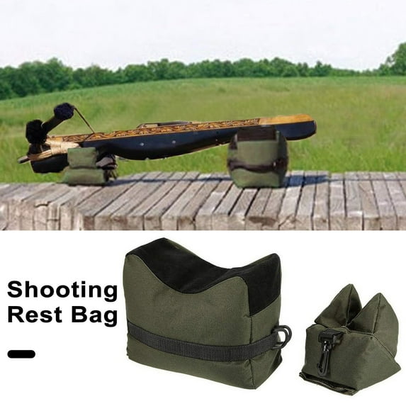 Tnobhg Waterproof Rifle Rest Bench Bag Set Oxford Cloth Non-Marring Strong Stitching Rifle Bag for Outdoor Activities