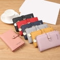 thumbnail image 1 of Tnobhg Women Wallet Luxury Faux Leather Large Snap Button Zipper Bi-fold Multi-slots Card Holder Long Slim Coin Purse Money Case Bag Girls Gift, 1 of 8
