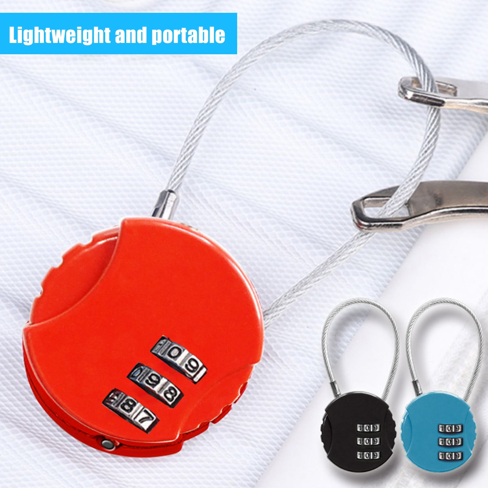 Tnobhg Zinc Alloy Luggage Locks 3-Digit Combination Lock Travel ...