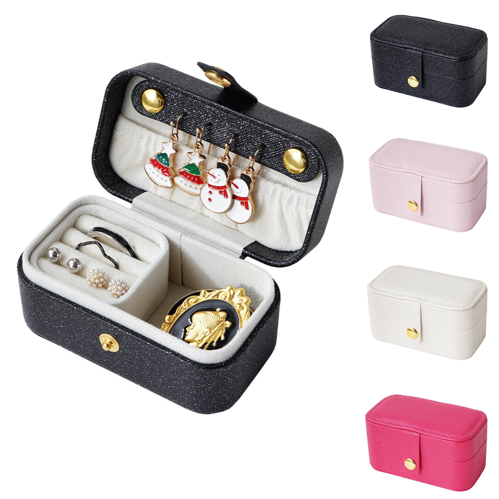 Tnsawryoe small travel jewelry box Mini jewelry holder for multiple ...