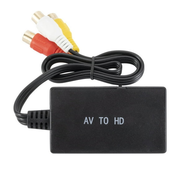 To AV Adapter Video Converter Box AV/CVSB L/R- Video to 720P/1080P Video Adapter