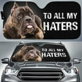 thumbnail image 1 of To All My Haters Cane Corso Car Sunshade Custom Cane Corso Dog Car Accessories, Car Windshield, Auto Sun Shades, 1 of 4