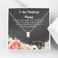 thumbnail image 1 of To An Amazing Mama Mother's Day Card Necklace, Mother's Day Gift for Her; Mother's Day Gift for Mom, Jewelry and Card Mother's Day Present [Silver, No-Personalized Cube], 1 of 4