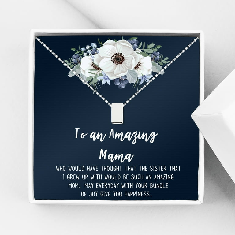 To An Amazing Mama Mother's Day Card Necklace, Mother's Day Gift