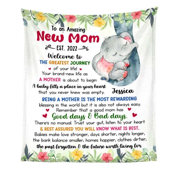 To An Amazing New Mom Daughter Fleece Blanket, 50x60in Fleece Blanket