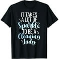 thumbnail image 1 of To Be A Cleaning Lady Cleaner Cleaning Ladies T-Shirt, 1 of 4