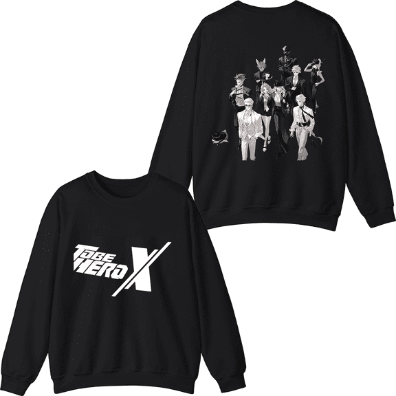 To Be HERO X Merch Crewneck Sweatshirt Unisex Anime Series Long Sleeve Graphic Top Clothing