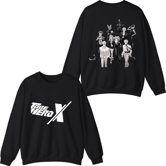 To Be HERO X Merch Crewneck Sweatshirt Unisex Anime Series Long Sleeve Graphic Top Clothing