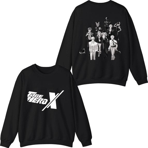 To Be HERO X Merch Crewneck Sweatshirt Unisex Anime Series Long Sleeve Graphic Top Clothing