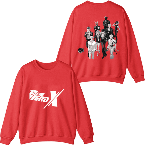 To Be HERO X Merch Crewneck Sweatshirt Unisex Anime Series Long Sleeve Graphic Top Clothing