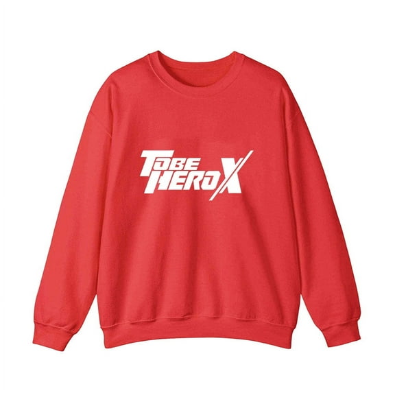 To Be HERO X Merch Logo Crewneck Sweatshirt Men Women Anime Series Long Sleeve Graphic Top
