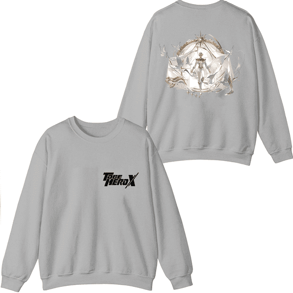 To Be HERO X Merch Nice Logo Crewneck Sweatshirt Men Women Anime Series Long Sleeve Graphic Top