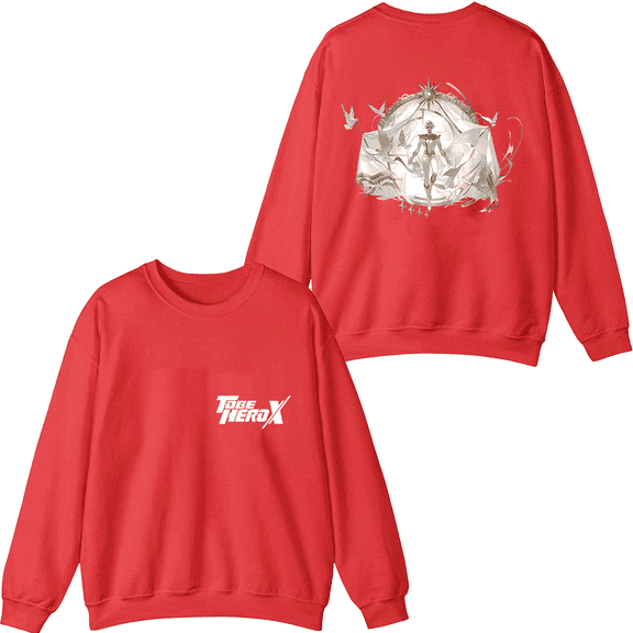 To Be HERO X Merch Nice Logo Crewneck Sweatshirt Men Women Anime Series Long Sleeve Graphic Top