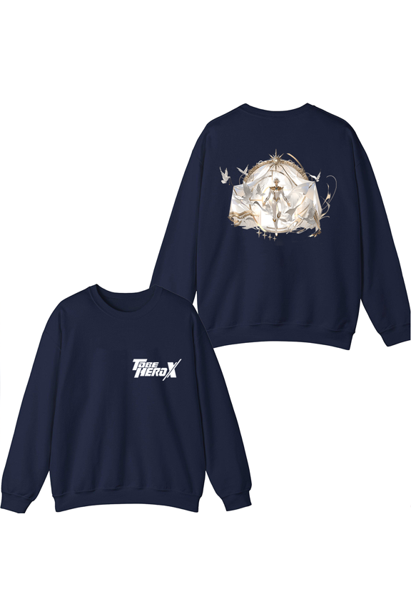 To Be HERO X Merch Nice Logo Crewneck Sweatshirt Men Women Anime Series Long Sleeve Graphic Top