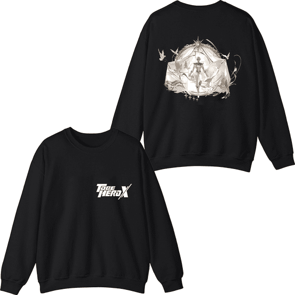 To Be HERO X Merch Nice Logo Crewneck Sweatshirt Men Women Anime Series Long Sleeve Graphic Top