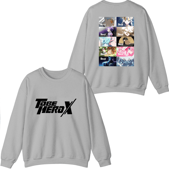 To Be HERO X Merch Ranking Crewneck Sweatshirt Unisex Anime Series Long Sleeve Graphic Top Clothing