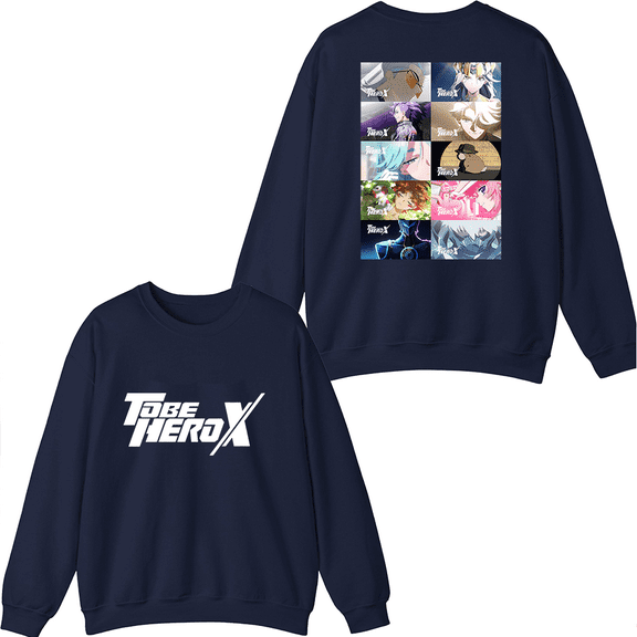 To Be HERO X Merch Ranking Crewneck Sweatshirt Unisex Anime Series Long Sleeve Graphic Top Clothing