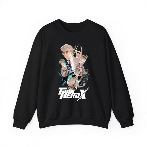 To Be HERO X Merch illustration Crewneck Sweatshirt Men Women Anime Series Long Sleeve Graphic Top