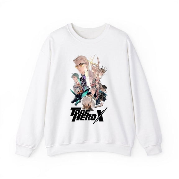 To Be HERO X Merch illustration Crewneck Sweatshirt Men Women Anime Series Long Sleeve Graphic Top