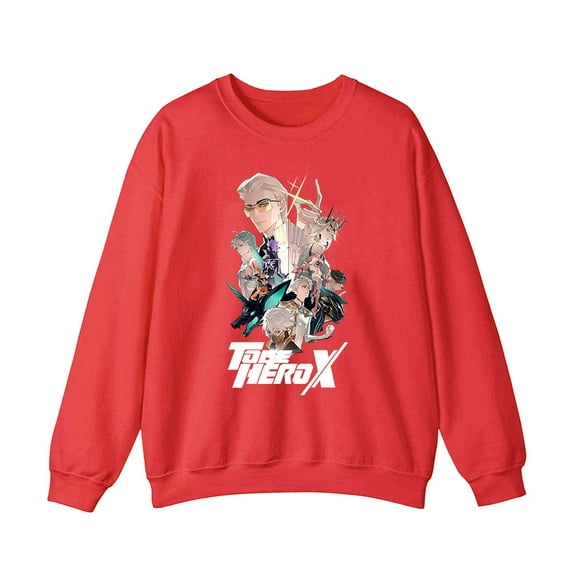 To Be HERO X Merch illustration Crewneck Sweatshirt Men Women Anime Series Long Sleeve Graphic Top