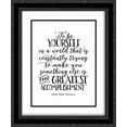 thumbnail image 1 of To Be Yourself 2x Matted 20x24 Black Ornate Framed Art Print by Moss, Tara, 1 of 2