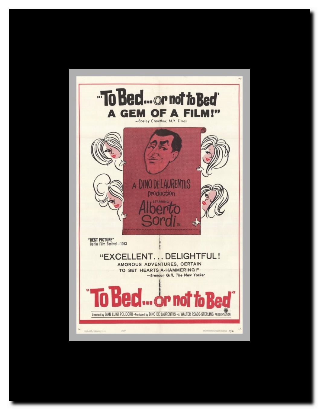 To Bed ...or Not to Bed Framed Movie Poster