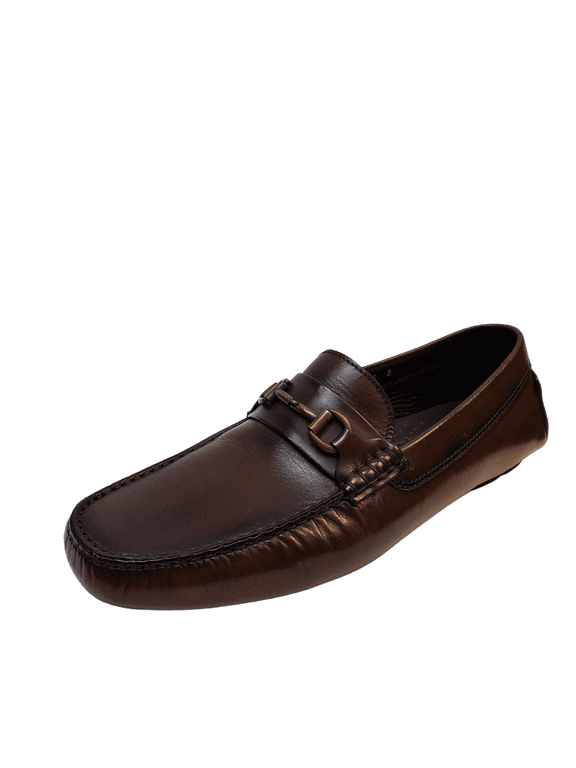 Mens Shoes Pascal Calf Leather Master Aero Loafers 8M Brown Cognac