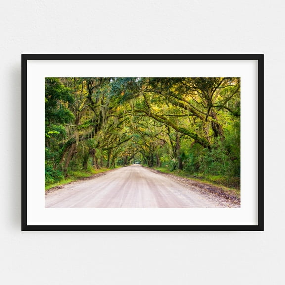 To Botany Bay - Edisto Island South Carolina Photography Black Framed Wall Art Print 12 x 18 inches