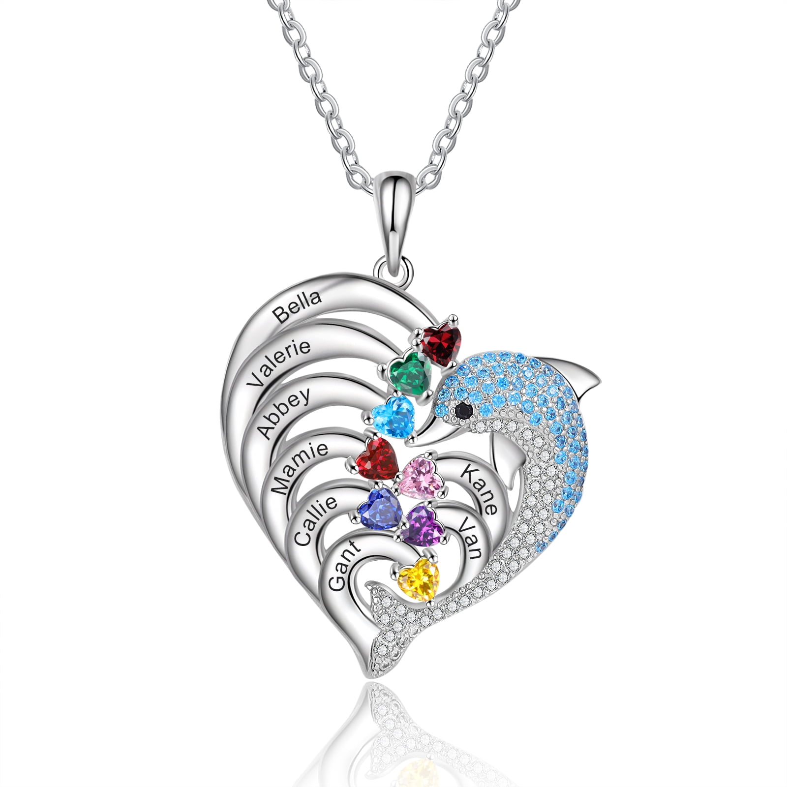 8 sale birthstone necklace