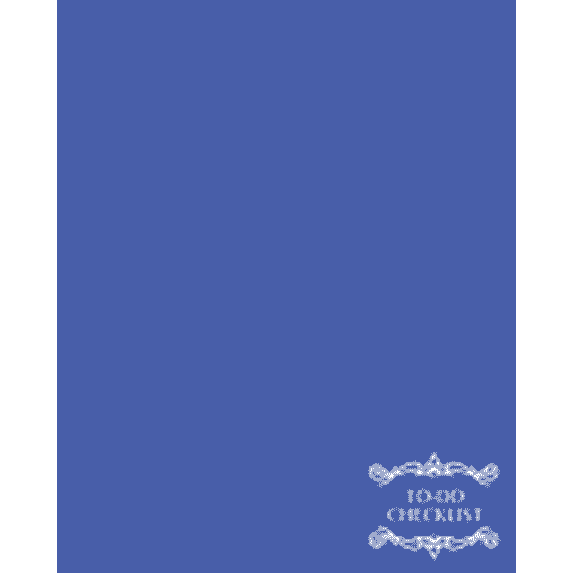 To-Do Checklist: Large To-Do List Notebook with Checkboxes for Daily Tasks and Staying Organized Blue (Paperback)