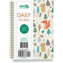 To Do List Daily Task Checklist Planner Time Management Notebook, 8.25" x 6.25" (Critters)