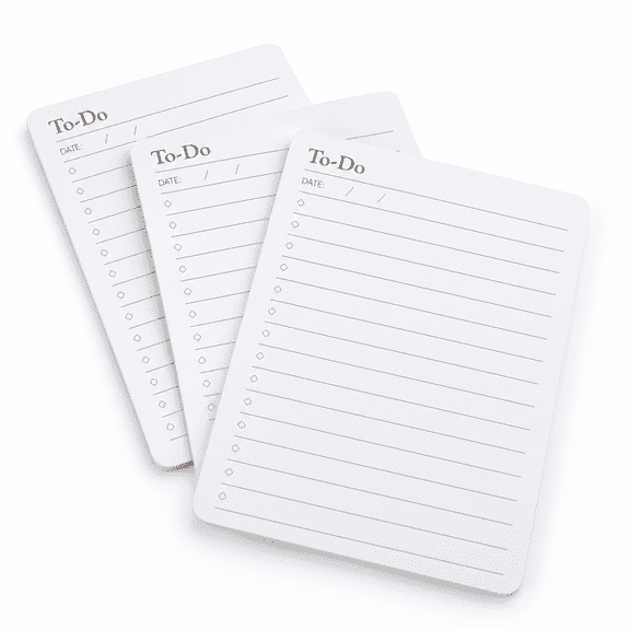 To Do List Grid Index Cards 4x6