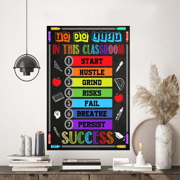 To Do List In This Classroom Poster 16 x 24 Inch Poster