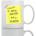 thumbnail image 1 of To-Do List Mug - 11oz and 15oz Funny Coffee Mugs - The Best Funny Gift for Friends and Colleagues - Coffee Mugs and Cups with Sayings by, 1 of 6