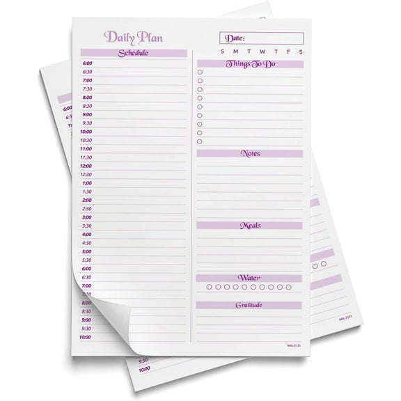 To Do List Notepad - 50 Sheets 5.5" x 8.5" Ruled Planning Checklist Memo Pad
