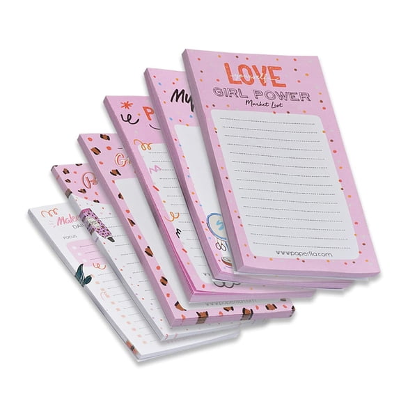 To Do List Notepad - 50 Sheets Each, Tear Off, Planning Memo Pad, Checklist Organizing, Set Of 6