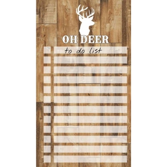 To Do List Notepad: Rustic Wood Deer Art, Checklist, Task Planner, Grocery Shopping List Notebook, Planning, Organizing, (Paperback)