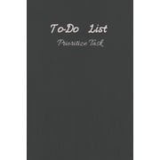 To-Do List Prioritize Task Personal and Business Activities with Level of Importance, Things to Accomplish, Easy Glance, 6x9 inch, Cream Paper Daily To-Do List Paperback