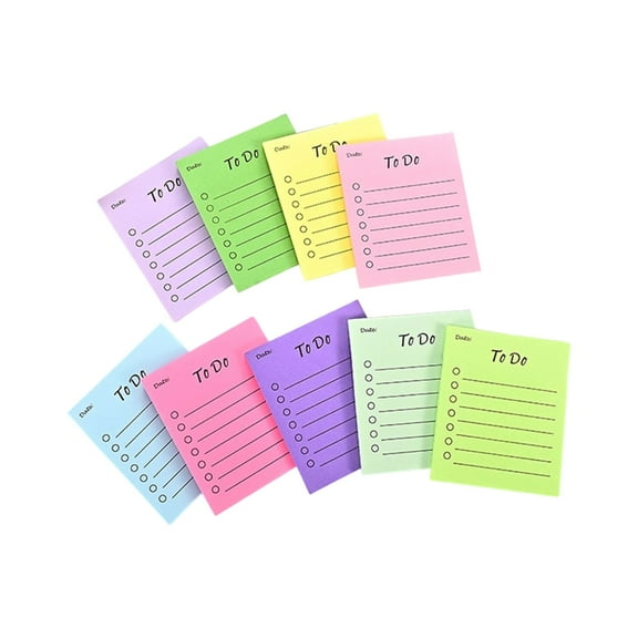 To-Do List Stickier Note Simple Stickier Pad Lined Writing Pad Paper Pads Lovely Memos Pad for Office Workers