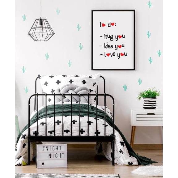To Do List Wall Art Hug You Kiss Love Poster Romantic Minimalist Quote Design1 Poster, Unframed Size 8x12