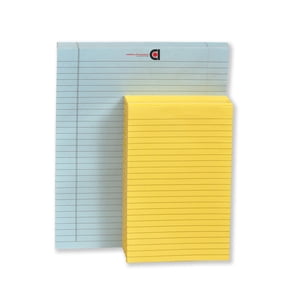 To Do List, Writing Pad, Ruled 10.5x8.5 Blue, Pack Of 6 & 5 X 8 Yellow, Pack Of 12, 50 -Sheet