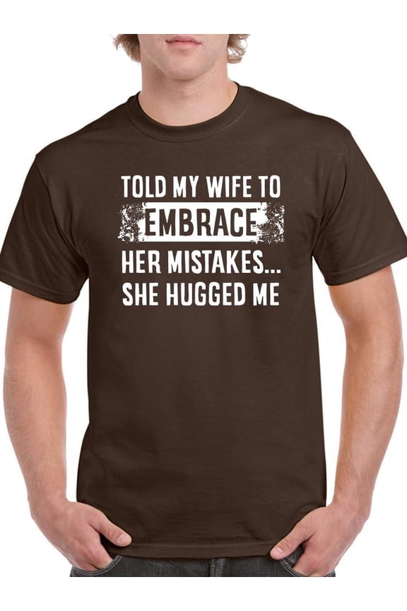 To Embrace Mistakes T-Shirt Men -Smartprints Designs, Male Medium