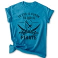 thumbnail image 1 of To Err Is Human To Arr Is Pirate Shirt, Unisex Women's Men's Shirt, Sailor Sailing Shirt, Skulls Beach Tee, Heather Blue, 3X-Large, 1 of 6