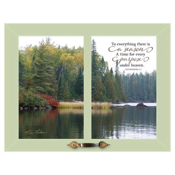 To Everything by Kim Norlien Printed Framed Wall Art Wood Multi-Color