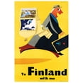 thumbnail image 1 of To Finland With Me - Vintage Travel Poster (11x17Inches), 1 of 6