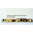 thumbnail image 1 of To Forget Ones Purpose Is The Commonest Form Of Stupidity. - Friedrich Nietzsche Wall Decal 10x10, 1 of 1