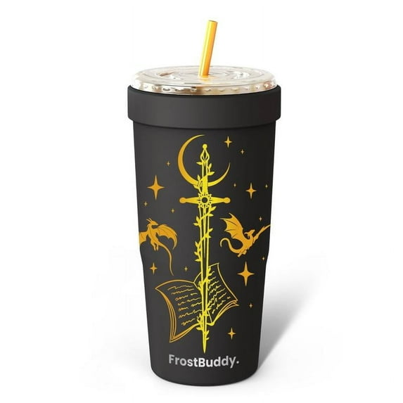To-Go Buddy - Universal Cup Insulator for to-go cups - Keeps Drinks Hot Cold 12+ Hours - Vacuum Insulated Tumbler