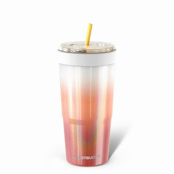 To-Go Buddy - Universal Cup Insulator for to-go cups - Keeps Drinks Hot Cold 12+ Hours - Vacuum Insulated Tumbler