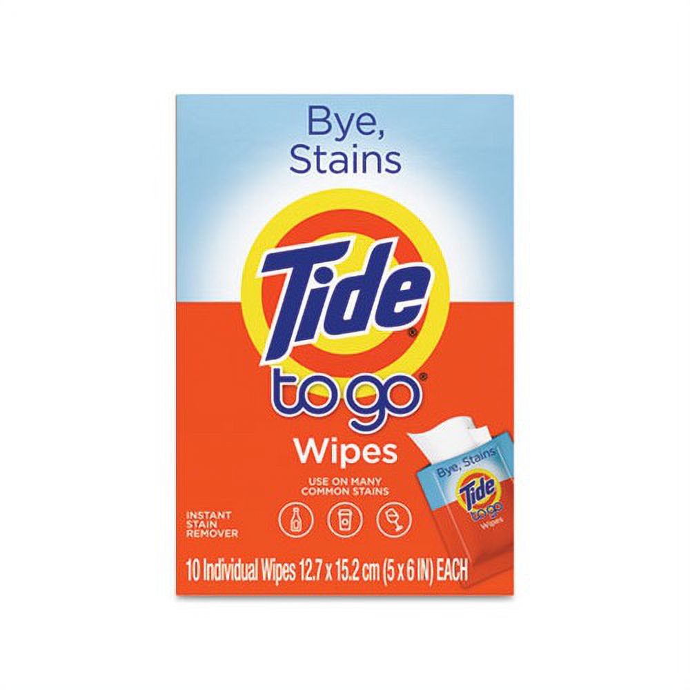 To Go Instant Stain Remover Wipes 6 x 5, Scented, 10/Box